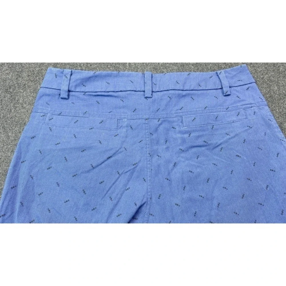Lululemon Commission Shorts Men 32 Blue Geometric Print Stretch Chino